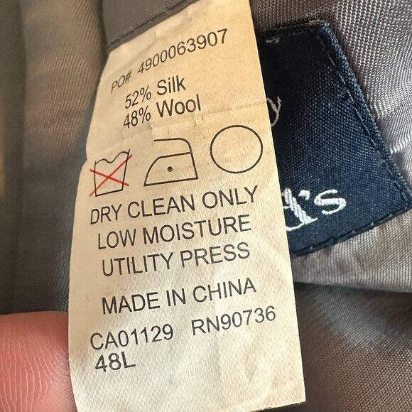 Ralph Lauren Blue Label Button-Down Blazer Jacket Sport Coat Plaid Size 48L Mens - Picture 11 of 11